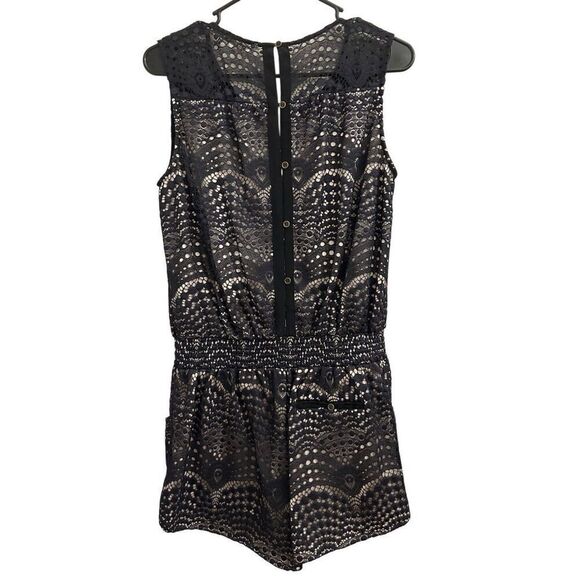Twelfth Street by Cynthia Vincent Lace Romper S Silk Trim MSRP $398 - Picture 4 of 14